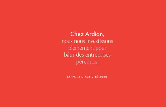 Ardian Rapport d'Activité 2020 cover