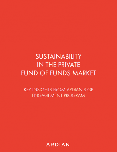 Ardian Sustainability in the FoF market